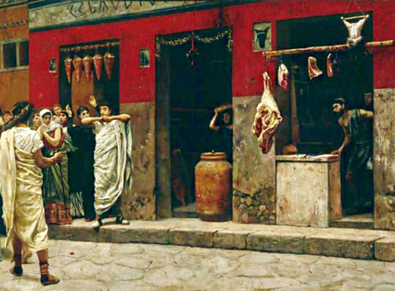 Vino sulla mensa romana