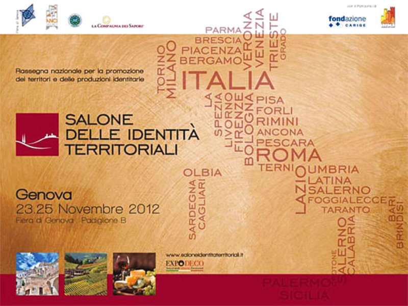 A Genova le identità territoriali dal 23 al 25 Novembre 2012