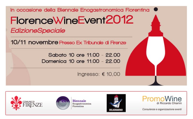 Florence Wine Event edizione speciale per la Biennale Enogastronomica Fiorentina